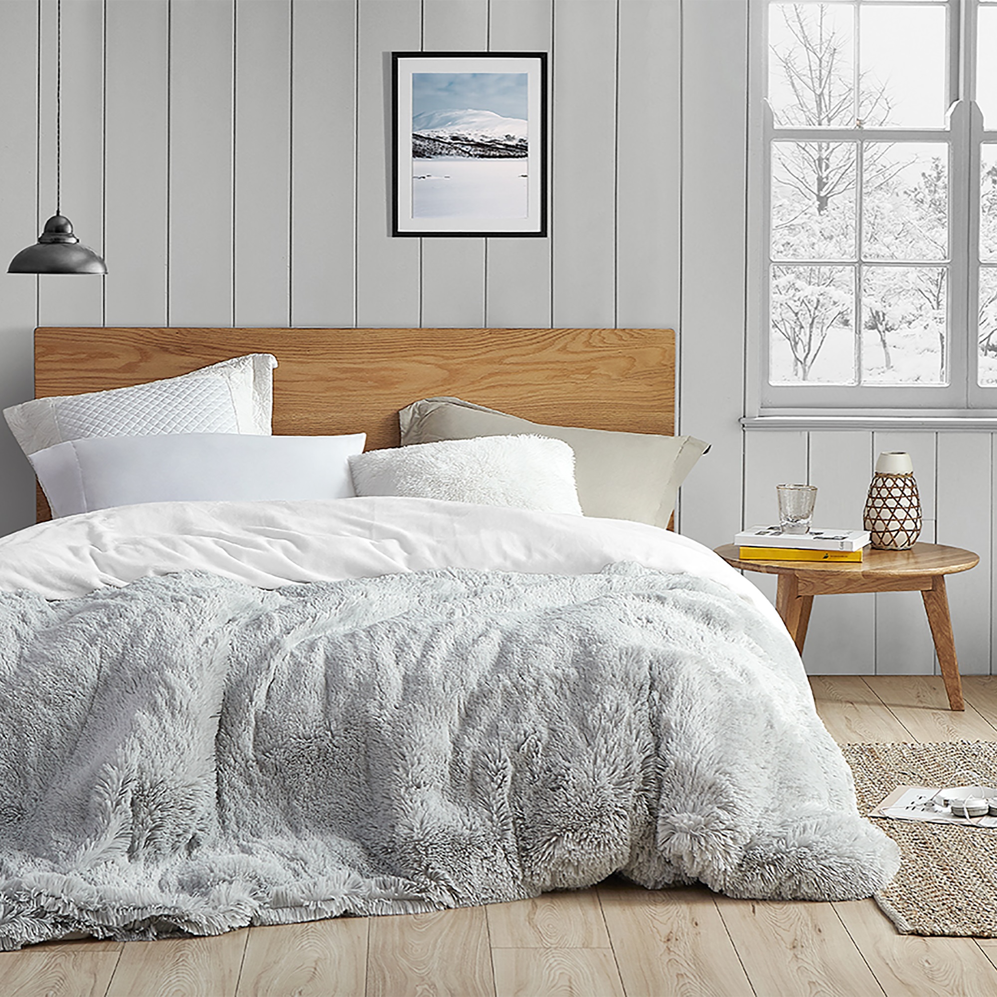 Coma Inducer?? Duvet Cover - Are You Kidding? - Glacier Gray/White
