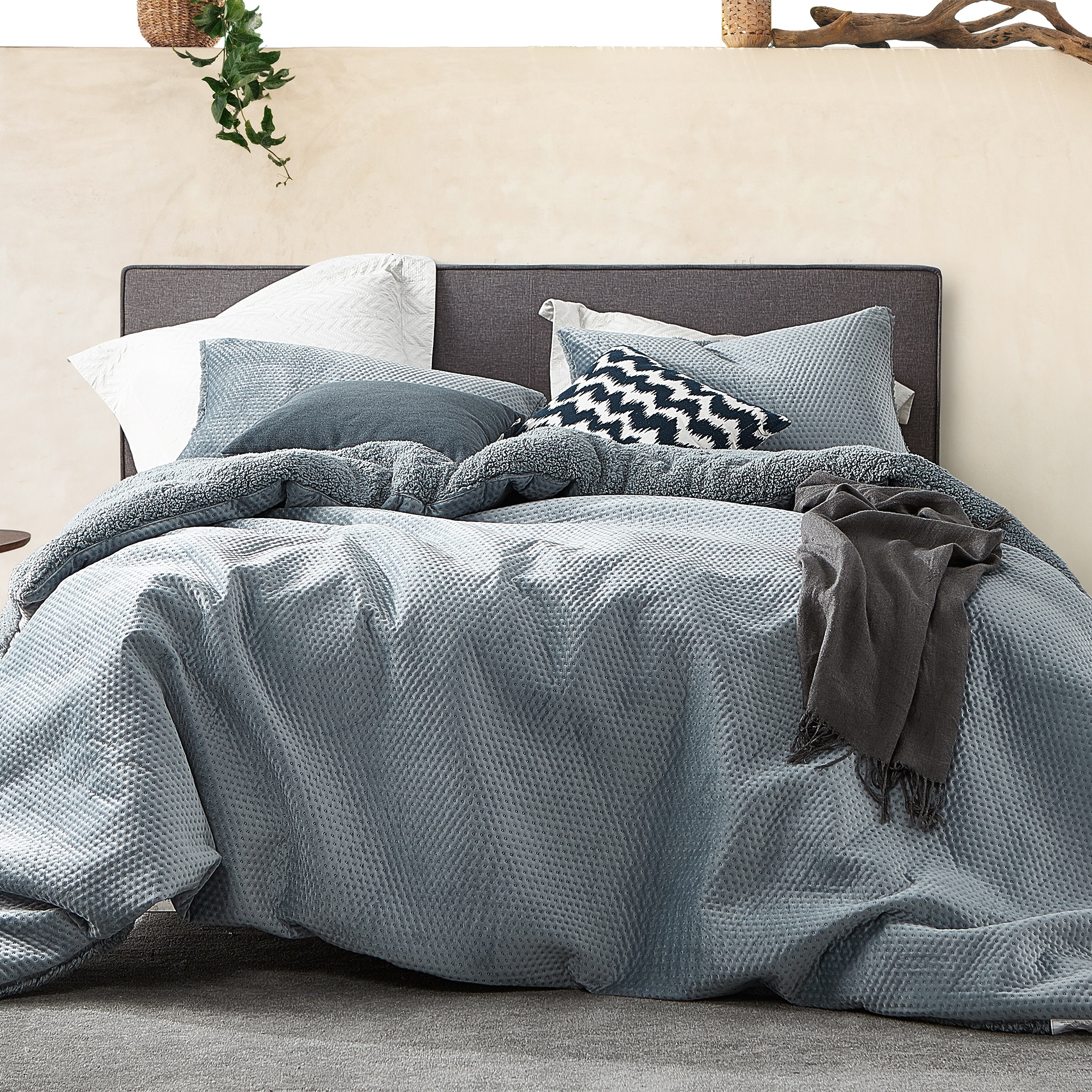 Embossy - Coma Inducer® Oversized Comforter - Cinder Gray