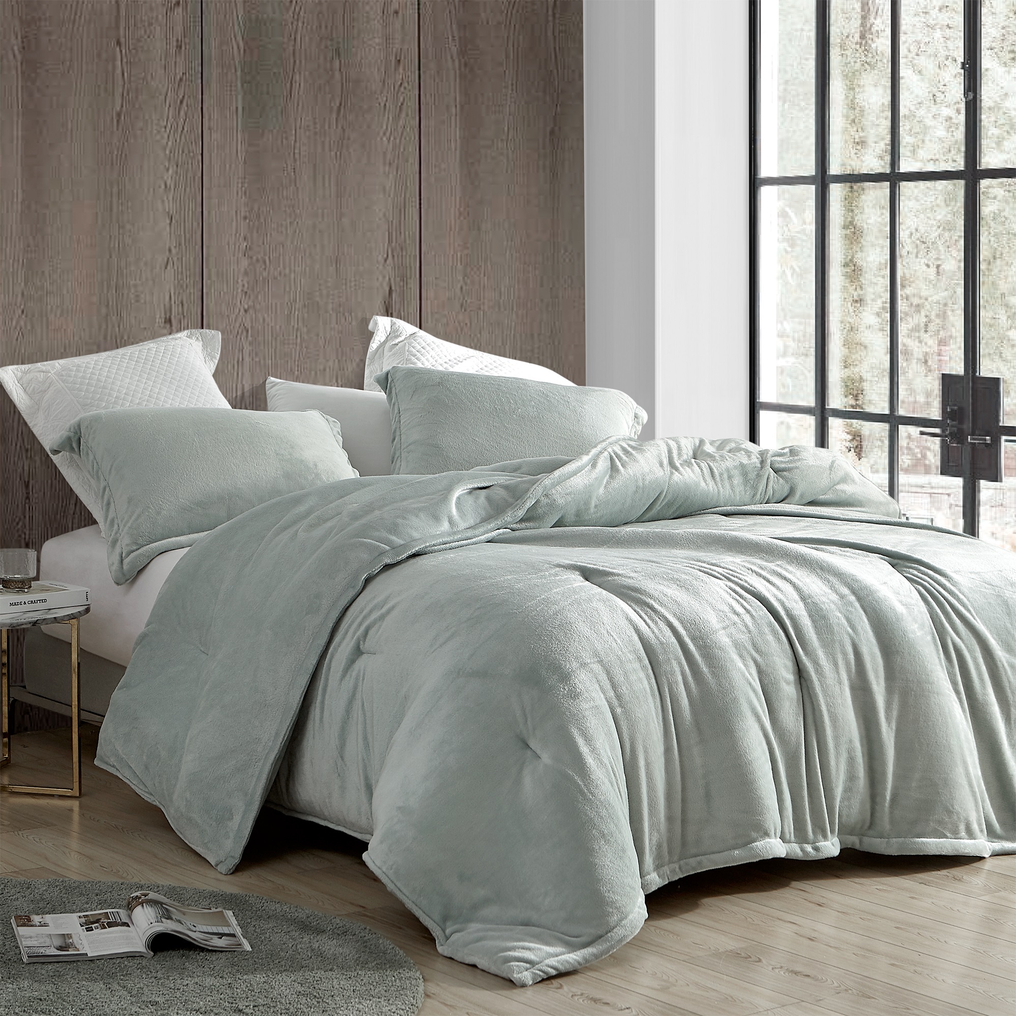 Coma Inducer?? Oversized Comforter - Touchy Feely - Mineral Gray