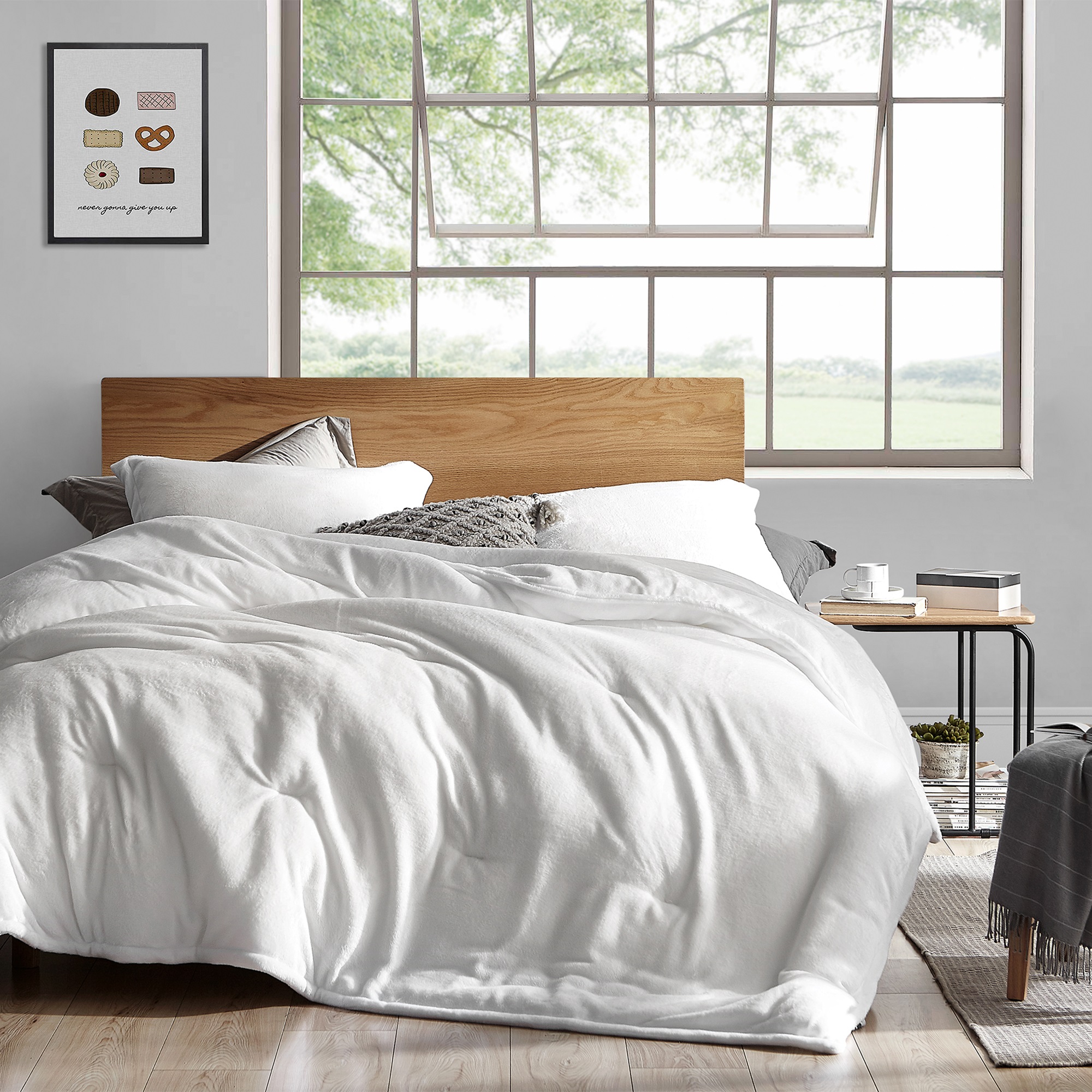 Coma Inducer?? Oversized Comforter - Touchy Feely - White