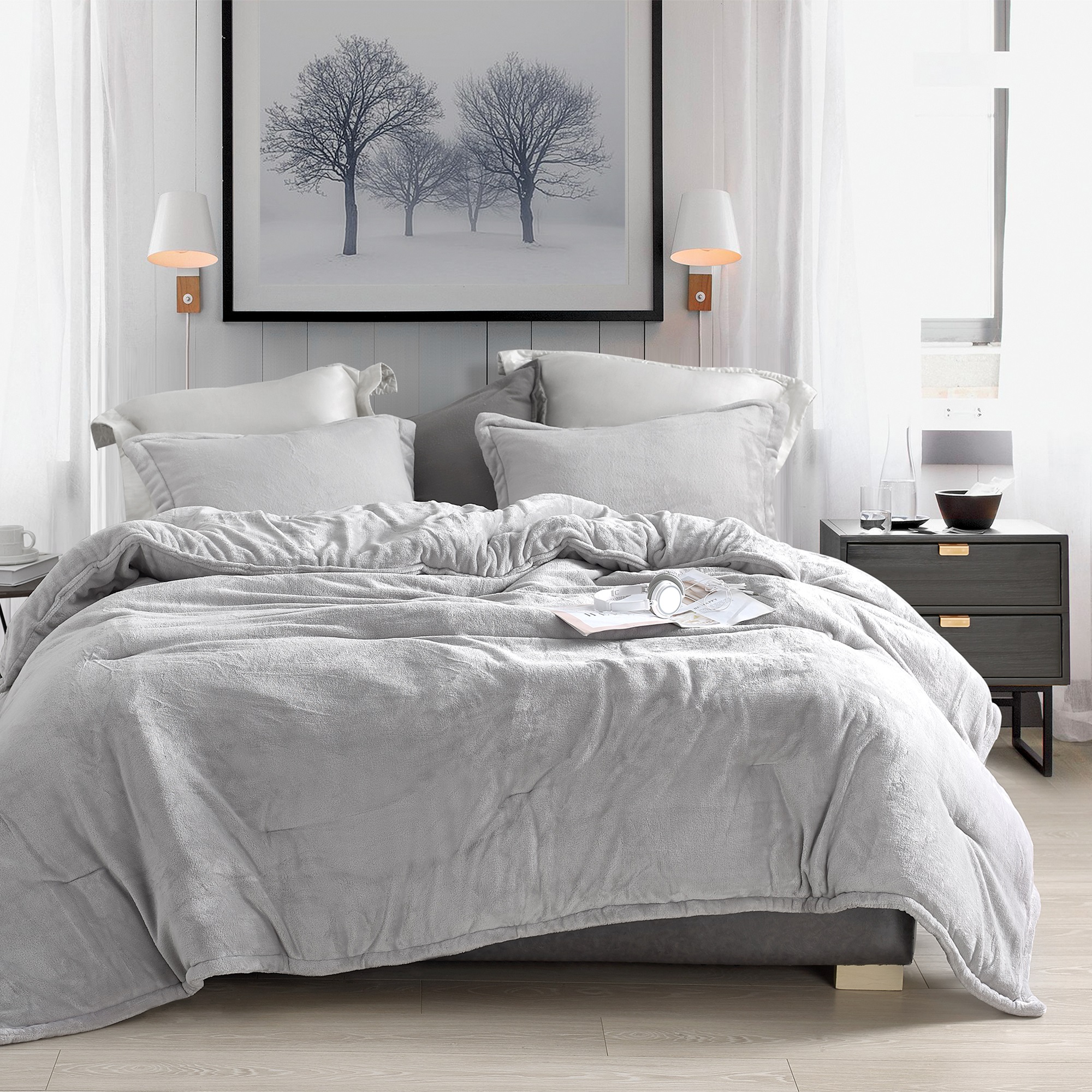 Coma Inducer Oversized Comforter - Wait Oh What - Tundra Gray
