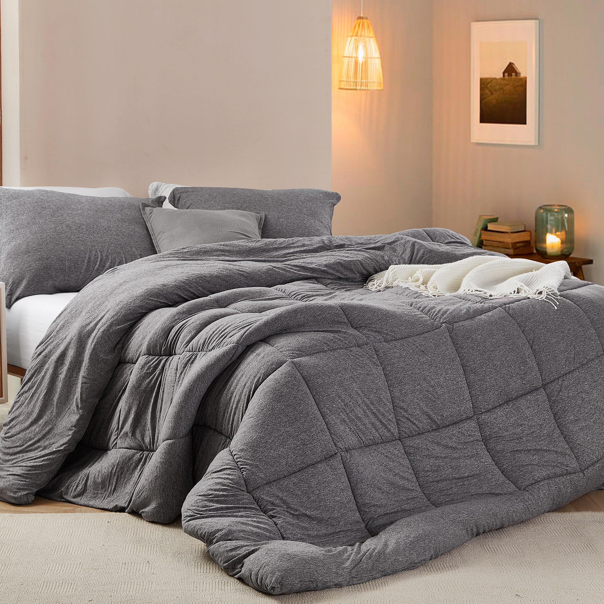 Summertime - Coma Inducer Oversized Comforter - Black & Gray