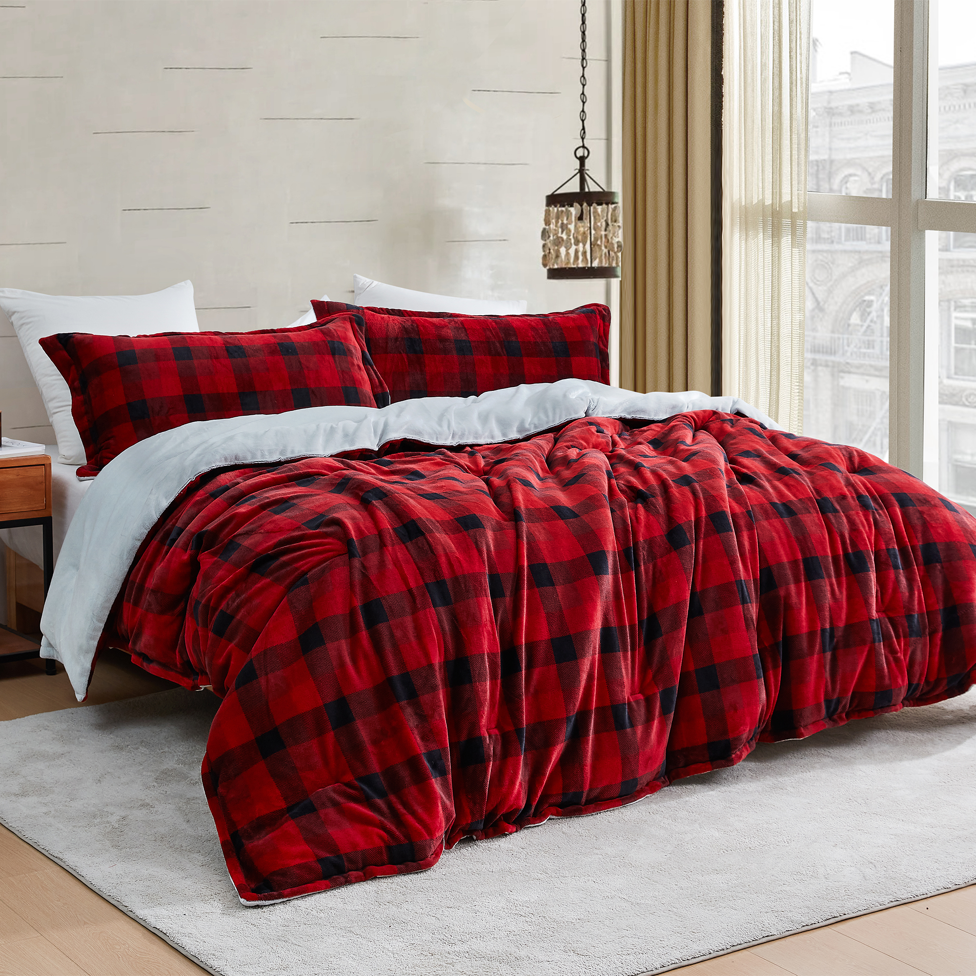 Ah, Yes The Scottish Winter - Coma Inducer Oversized Comforter - Buffalo Plaid