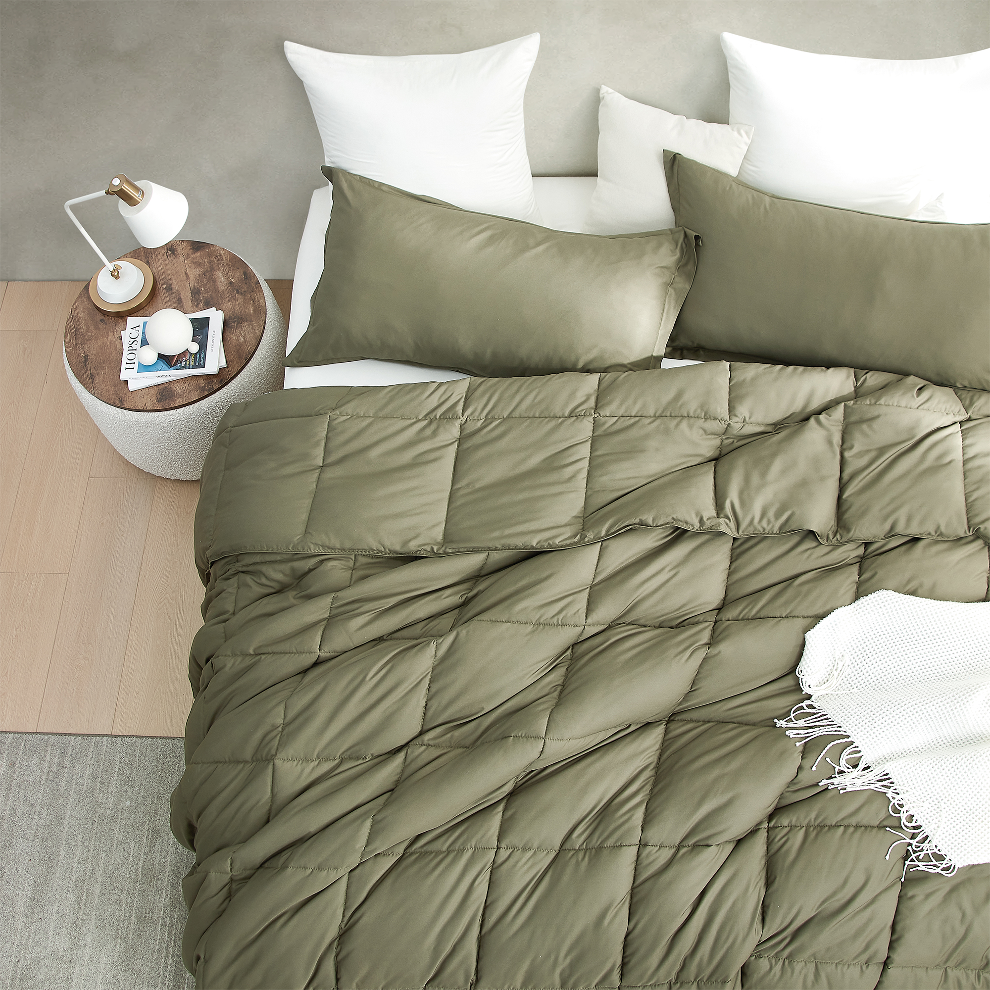 Snorze Cloud Comforter - Coma Inducer Ultra Cozy Bamboo - Oversized Comforter in Burnt Olive