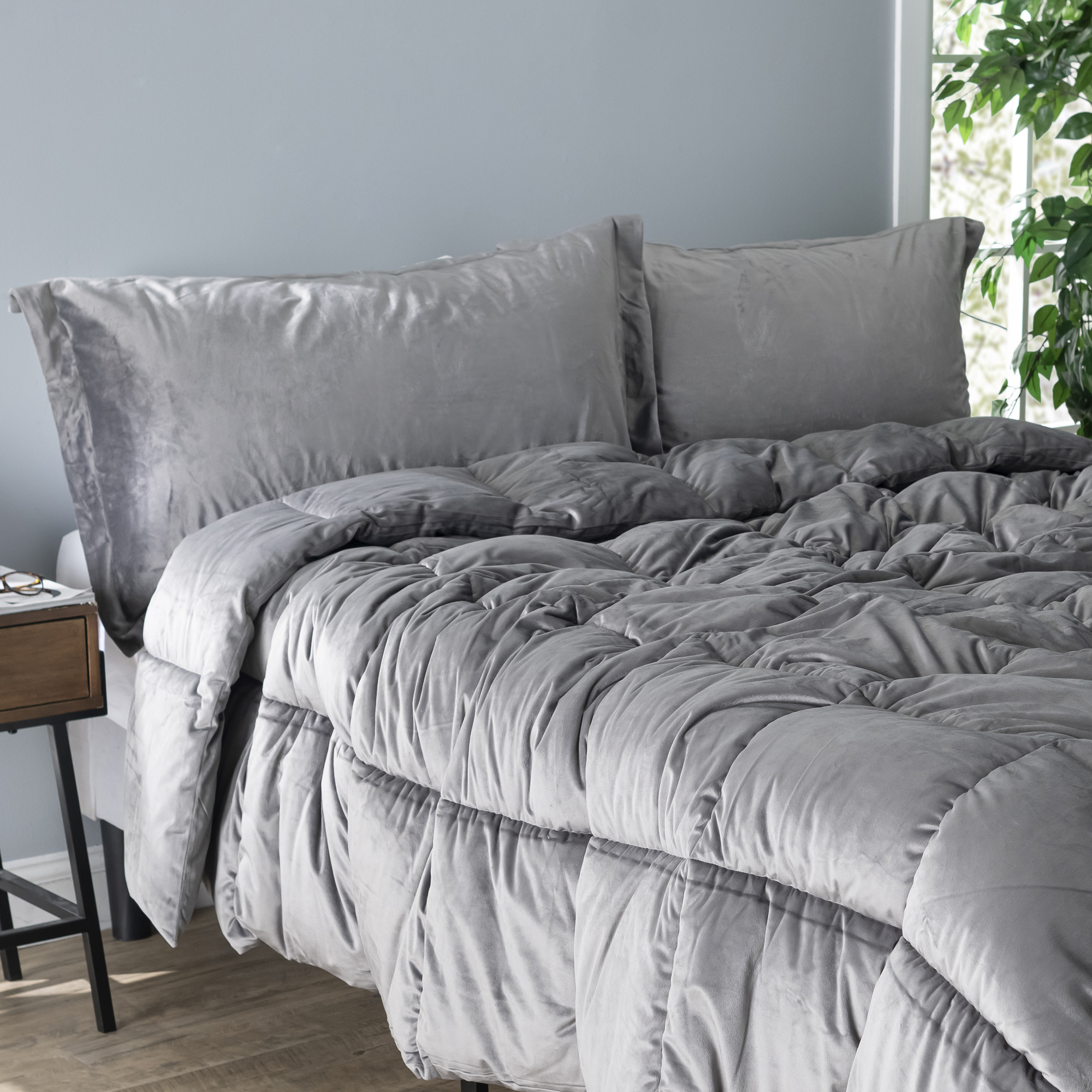 Cuz I'm Cozy - Coma Inducer Oversized Comforter - USA Filled - Storm Cloud Gray