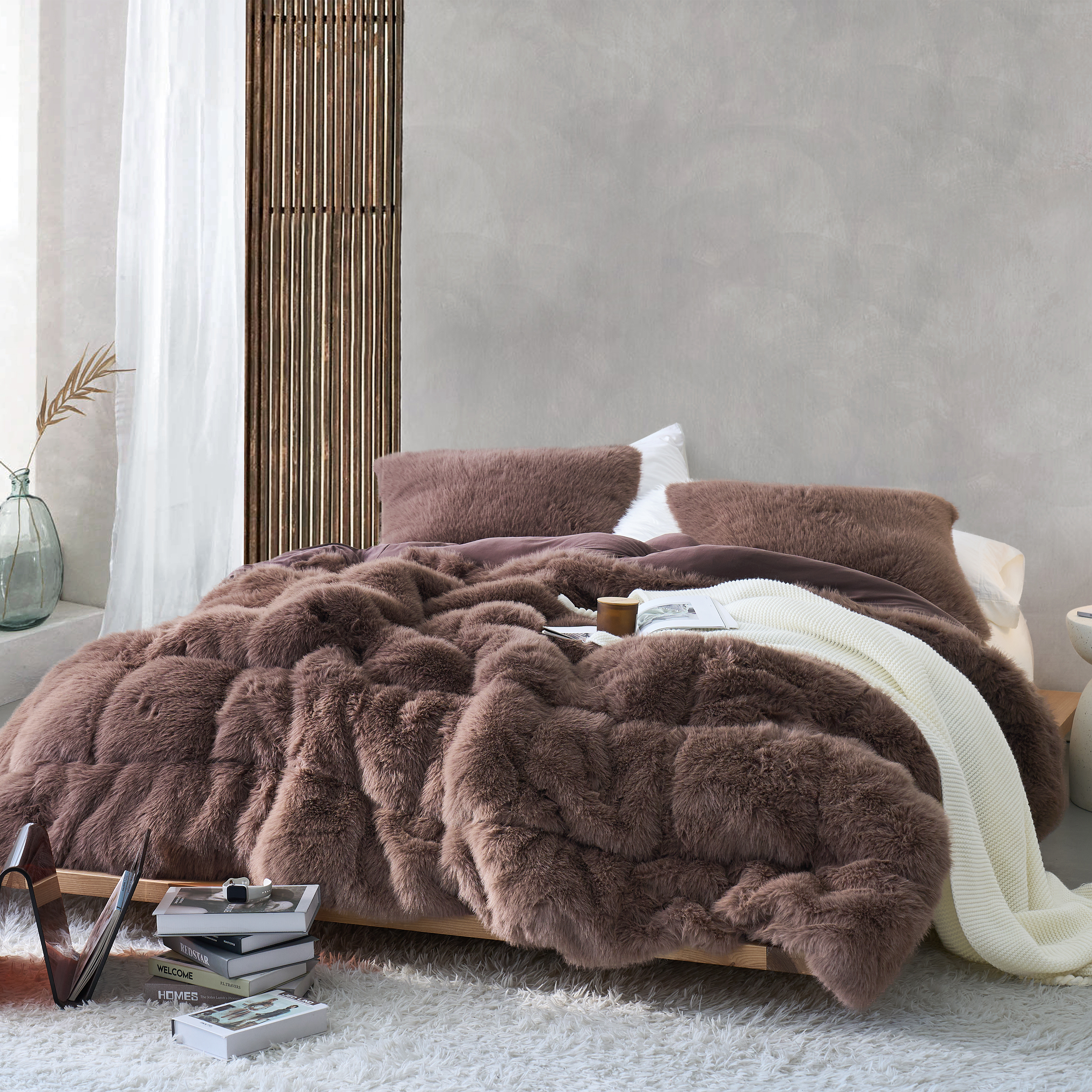 Messy Hair Day - Coma Inducer Oversized Comforter - Chocolate Taupe