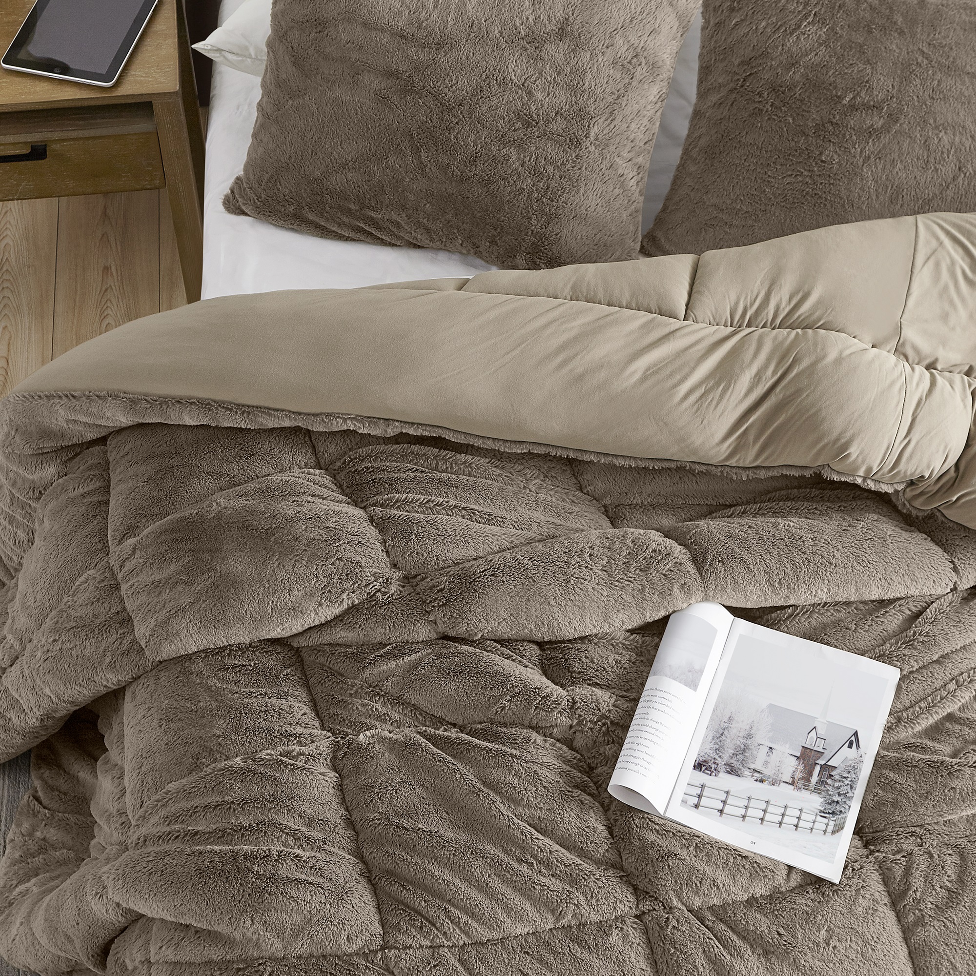 Are You Kidding Bare - Coma Inducer® Oversized Comforter - Olive