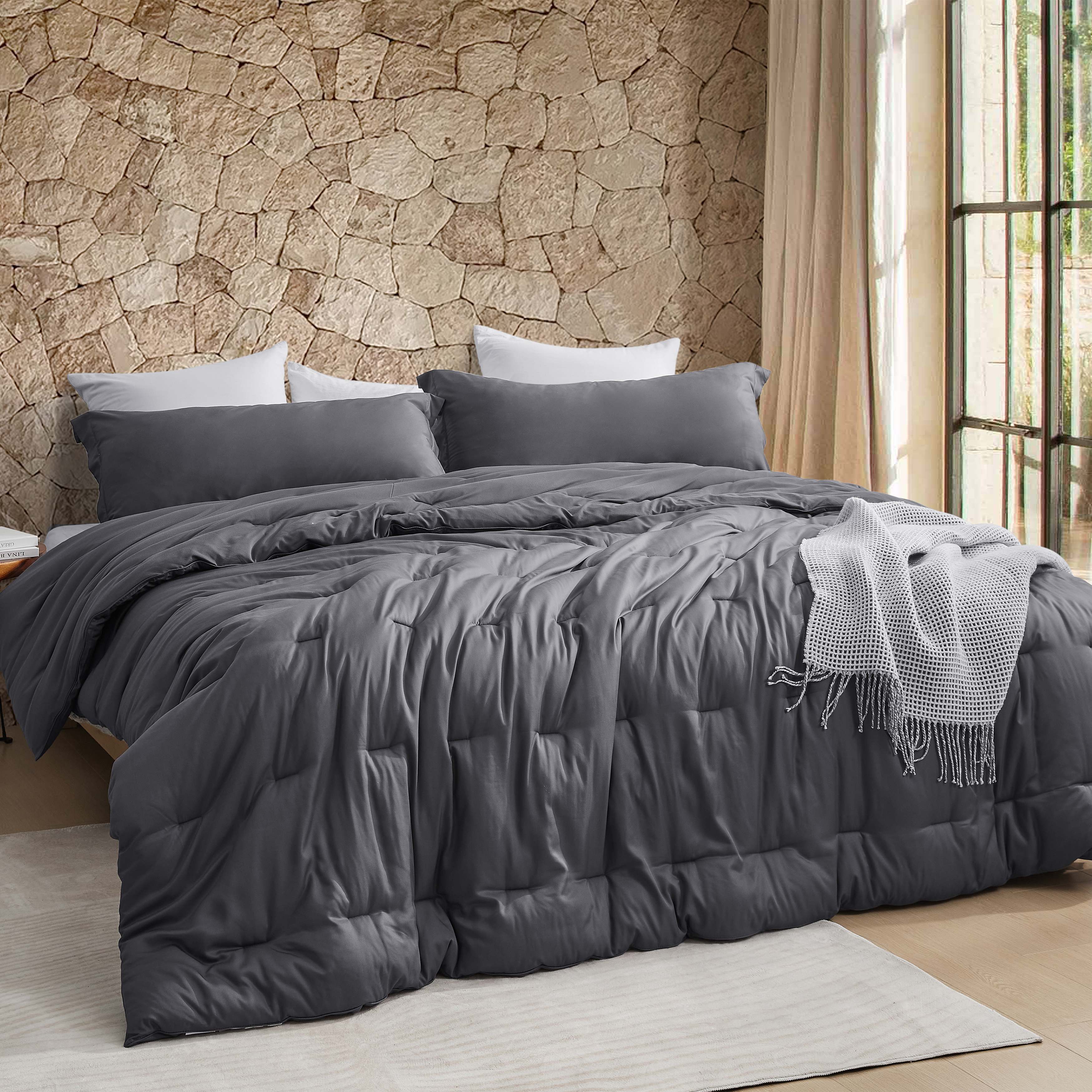 Bamboo Butter - Coma Inducer Oversized Cooling Comforter - Peppercorn Gray