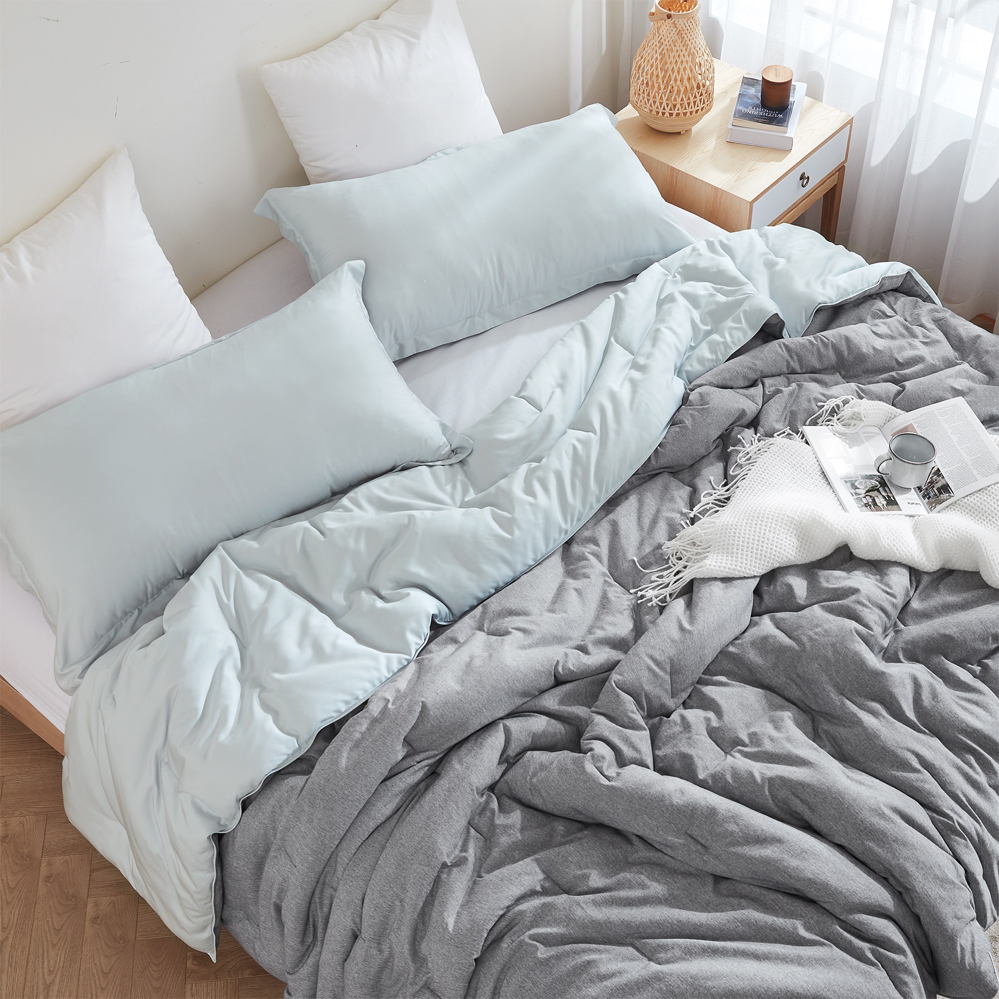 Ice Panda - Coma Inducer Oversized Cooling Comforter - Glacier Gray